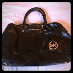 Michael Kors black leather purse